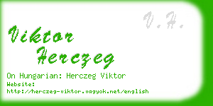 viktor herczeg business card